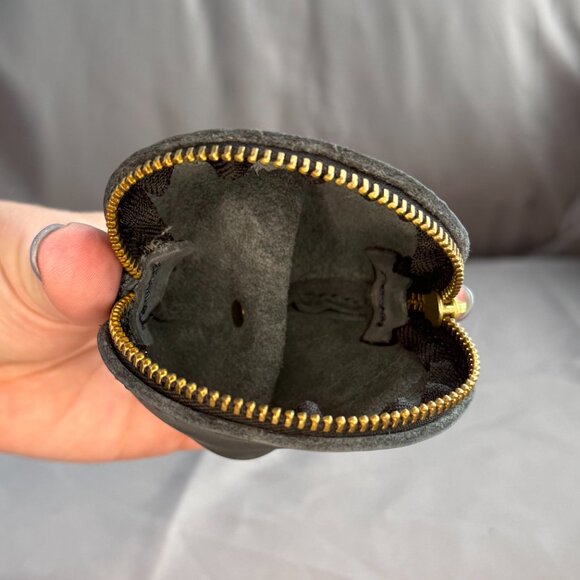 Portland Leather, Fortune Cookie Pouch, Storm (Gray), NWOT - Picture 4 of 5